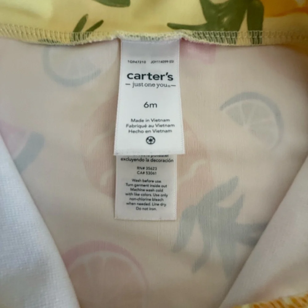 Carter's Yellow Rashguard Swimwear